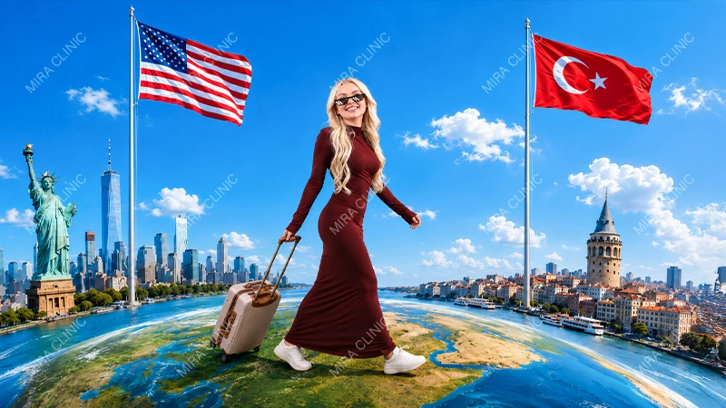 from the United States to Turkey for veneers